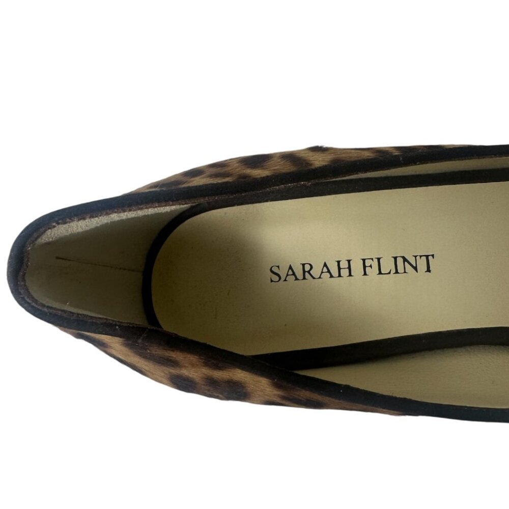 New Sarah Flint Perfect Emma Chocolate Leopard Haircalf Pointed Toe 50mm Pumps 8 - Picture 13 of 15